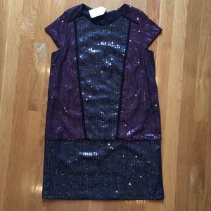 Catimini Black and Pink Sequin Dress